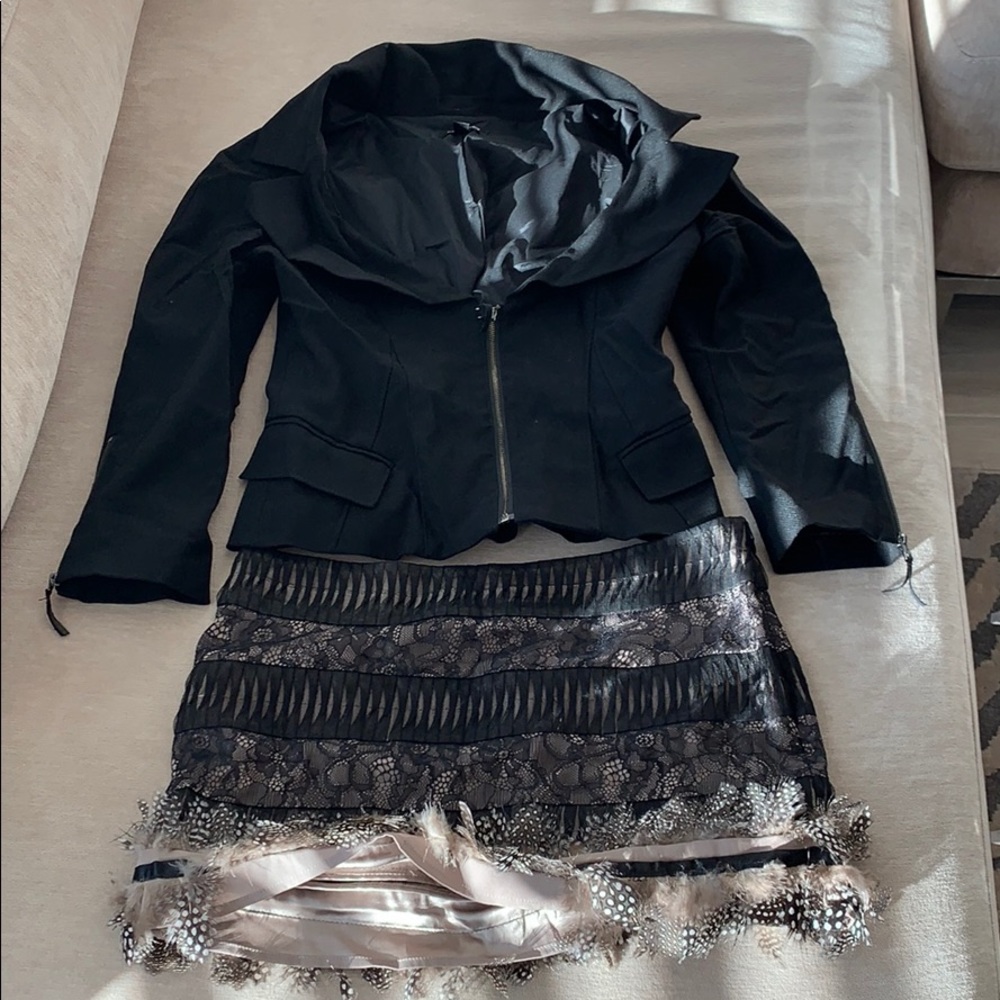 Black lace skirt and Jacket!